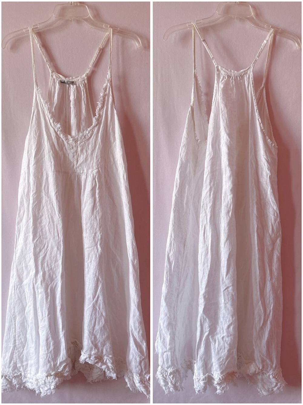 Meo Meli Linen Cottage Dress 🤍🦢🌿